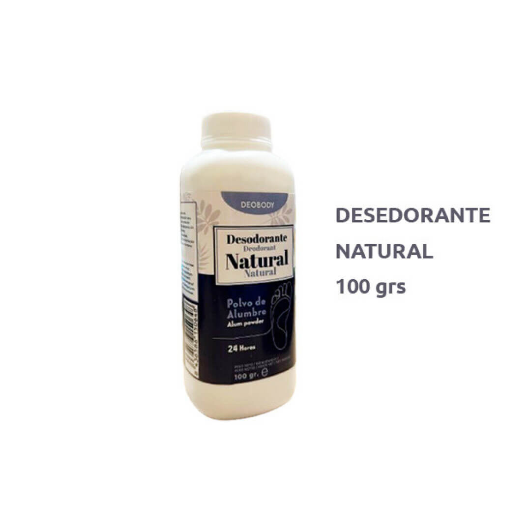 Polvo de Alumbre - desodorante natural (100 gramos)