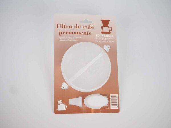 Filtro para cafetera permanente (1x2, 1x4 y 1x6)
