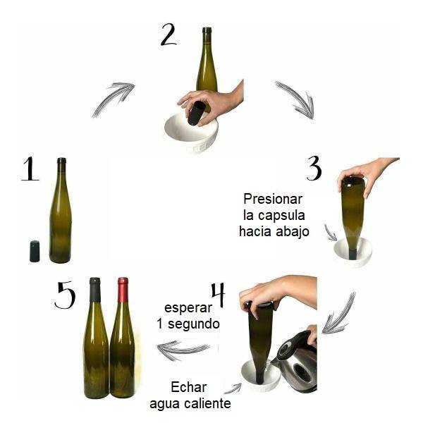 Cápsula termorretráctil para botellas de vino (25 unidades)