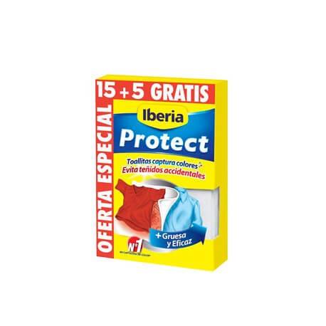 Toallitas para evitar desteñidos - Iberia Protect (15 + 5 unidades)