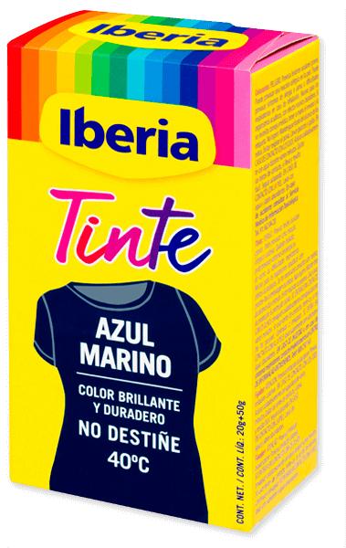 Tinte Iberia para ropa (a mano o máquina)