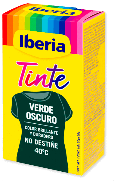 Tinte Iberia para ropa (a mano o máquina)