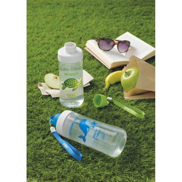 Botella de plástico reusable - 100% reciclable - sin BPA (500 ml)